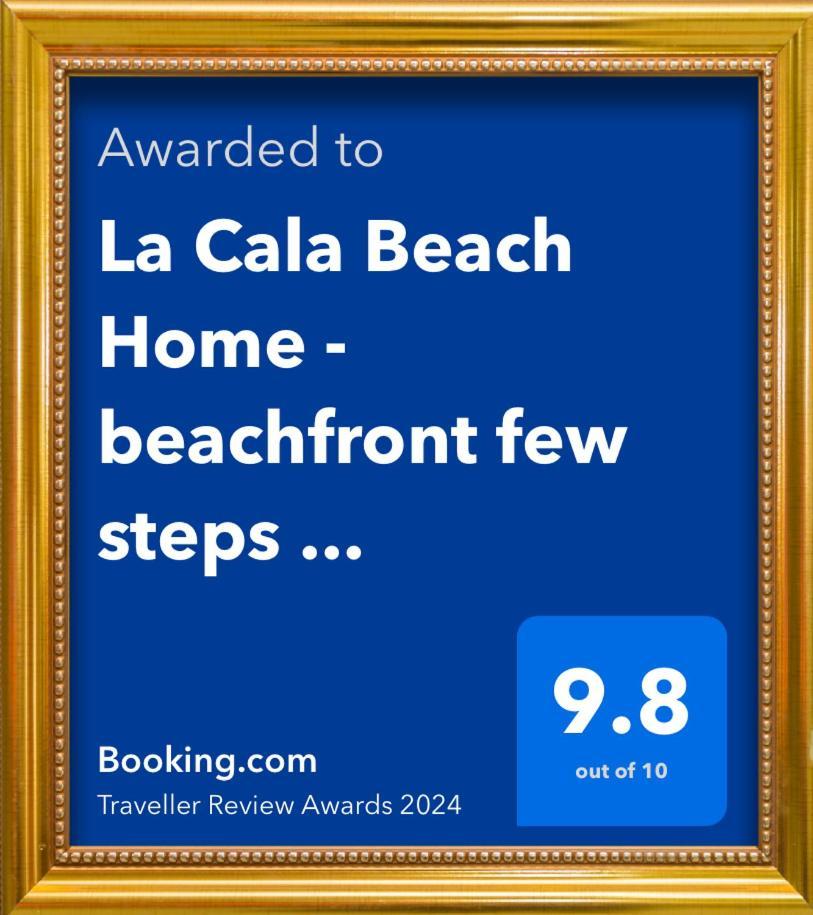 La Cala Beach Home - Beachfront Few Steps Away From Sandy Beach La Cala De Mijas Exterior foto